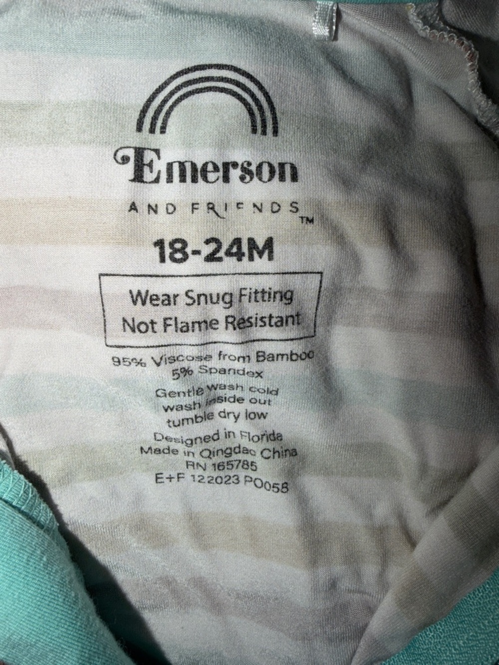 Emerson and Friends Convertible Pajamas - Spring Stripes - Picture 8 of 8